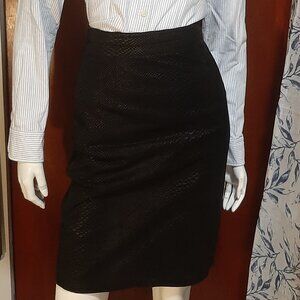 Danier Snakeskin Leather Skirt Size 2